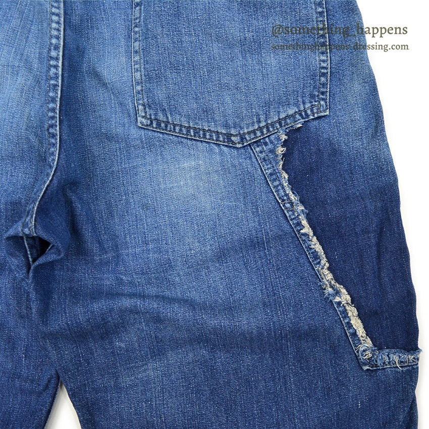 1940's CAN'T BUST'EM DENIM PAINTER PANTS...W33/L29