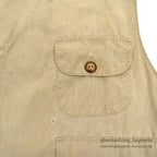 1950's LLBEAN COTTON POPLIN HUNTING VEST BIG SIZE...