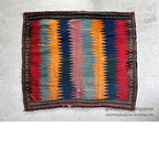 OLD NATURAL DYED HAND WOVEN TRIBAL RUG... 118cm/100cm