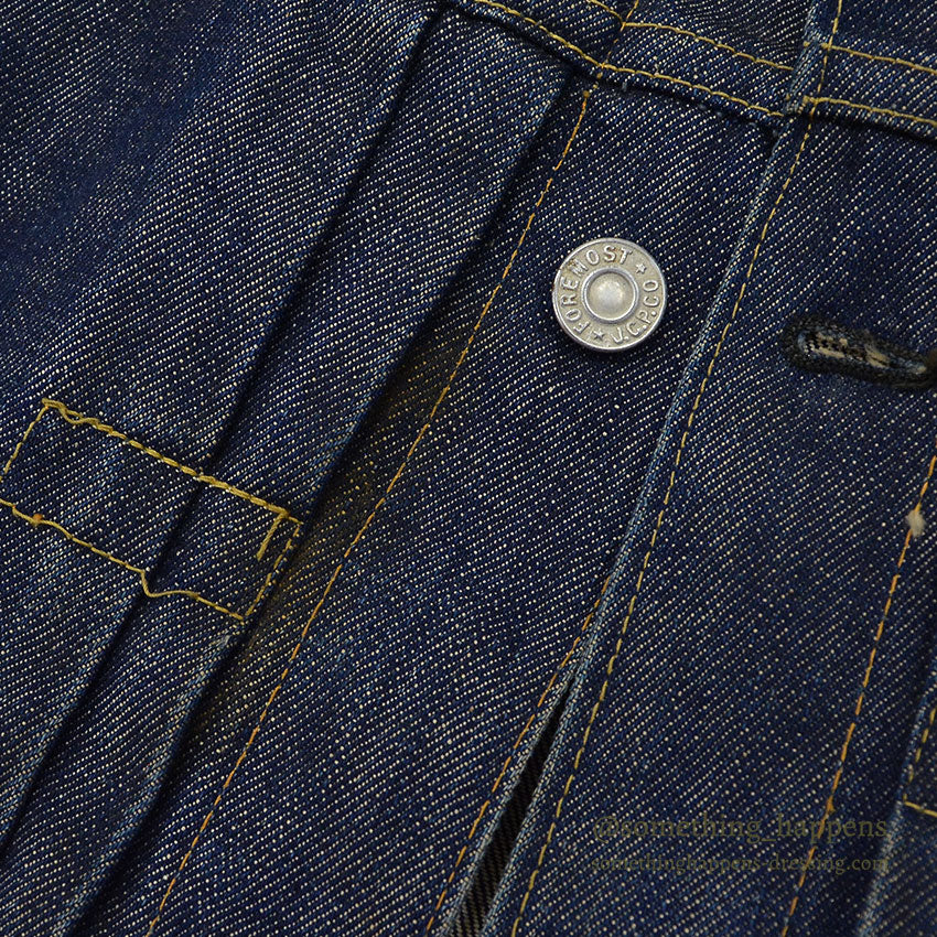 1950's PENNEY'S FOREMOST DENIM JACKET ONE WASH... 36