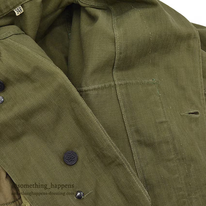 1940's U.S.ARMY M-43 HBT MODIFIED SHOOTING JACKET ... 34R