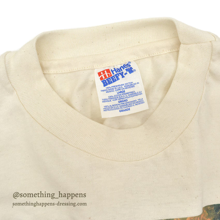 1990s DEADSTOCK HANES Edgar Degas Two Dancers on Stage Long-Sleeve T-Shirt ... Large