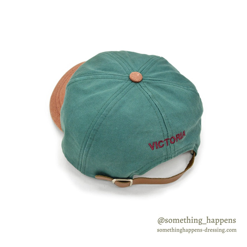 1990's~ CANADA VICTORIA FLOWER EMBROIDERY SOUVENIR CAP...