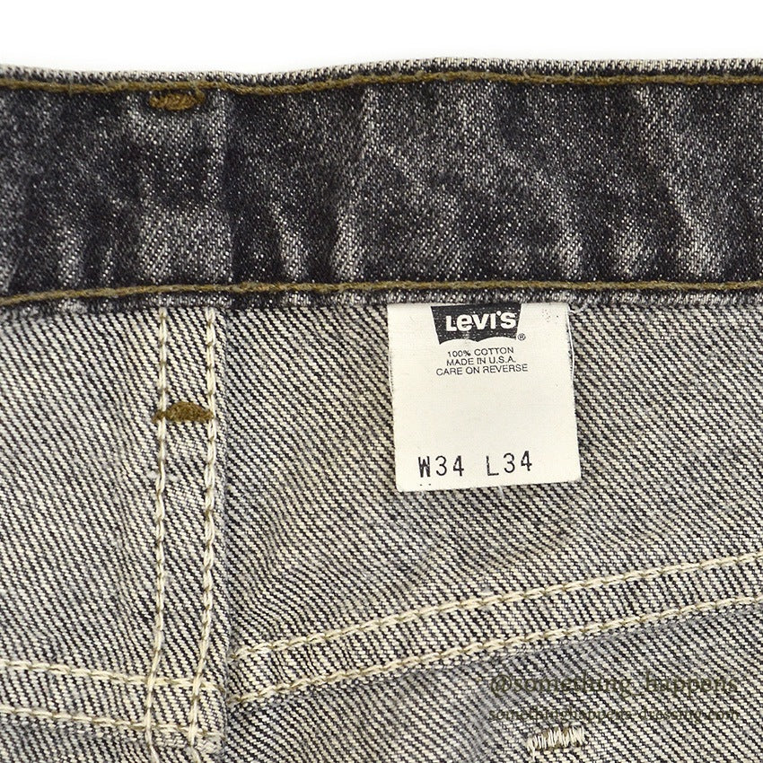 1990's Levi's 517 BLACK DENIM PANTS...W33/L29