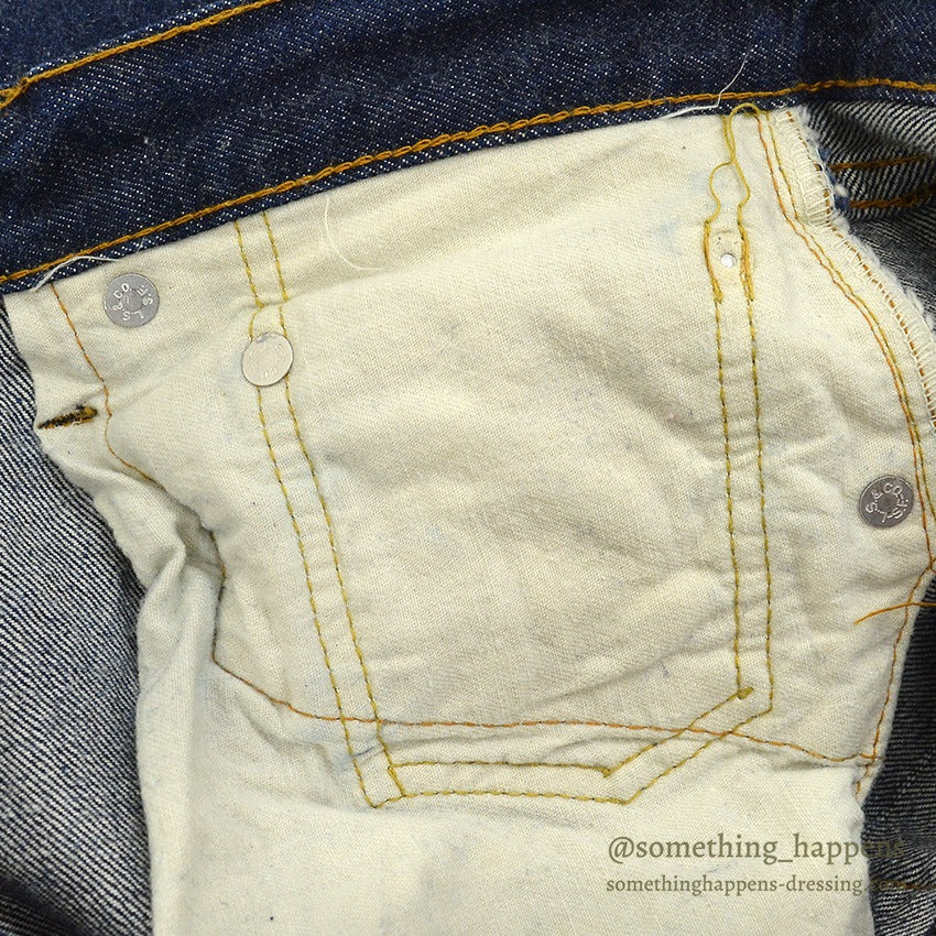 1970's Levi's 501 66 early period DENIM PANTS DARK... W32/L27