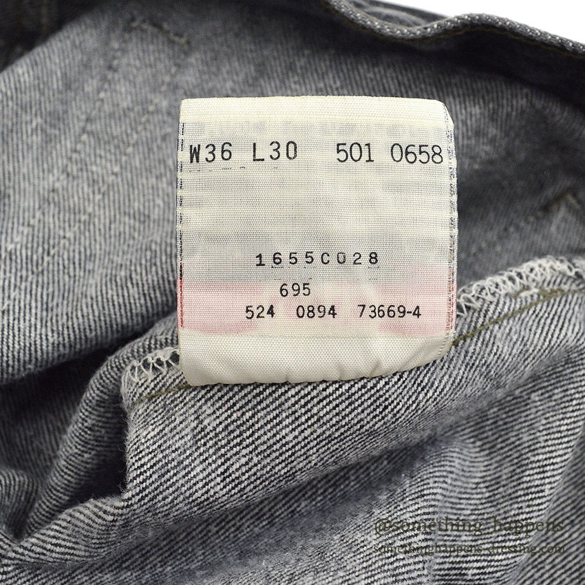 1990's Levi's 501 BLACK DENIM PANTS... W36 L30