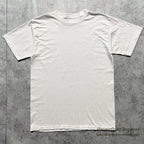 1990's ALORE WHITE BLANK T-SHIRT ONLY ONE WASH...L