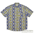 1980's BANANA REPUBLIC SAFARI & TRAVEL BATIK PRINT S/S SHIRT ... M