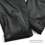 1970's~ SCULLY BLACK LEATHER PANTS...W33/L29