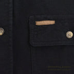 1990's COLD STORAGE BLACK CHAMOIS CLOTH SHIRT ... M