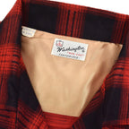 1950's DEADSTOCK WASHINGTON DEE CEE PRINT FLANNEL SHIRT...L