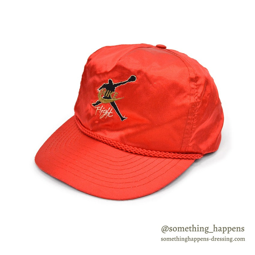 1990's BOOTLEG NIKE AIR JORDAN FLIGHT NYLON CAP RED...