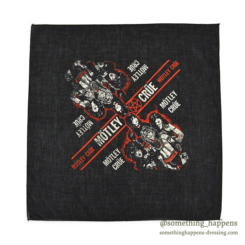 1980's MOTLEY CRUE PRINTED BANDANA...