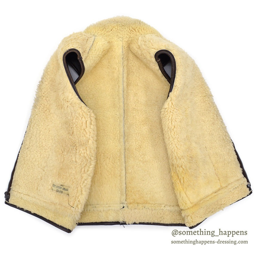 1970's~ THE SHEEP SHACK MOUTON SHEARLING VEST...