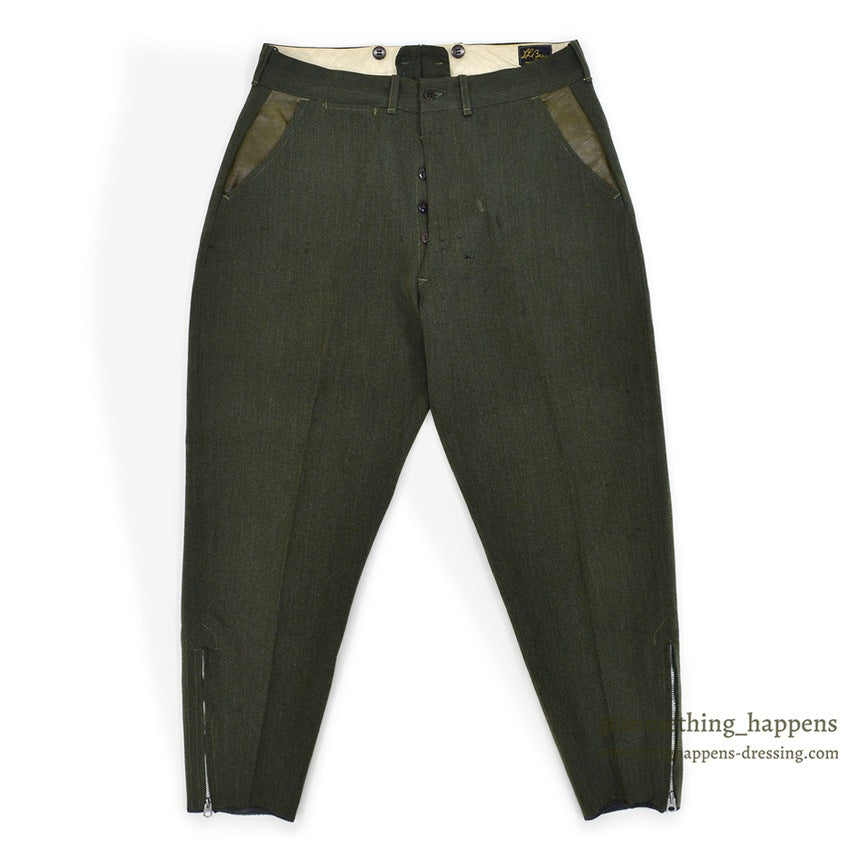 1950's LLBEAN UNUSUAL HUNTING PANTS OLIVE DRAB... W33/L28