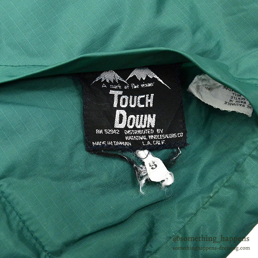 ~1980's TOUCH DOWN DUCK HUNTER CAMO REVERSIBLE DOWN JACKET...S