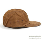 1980's DEADSTOCK LLBEAN CHESTNUT LEATHER CAP...L/XL