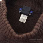 PATAGONIA BROWN LAMBSWOOL SWEATER ... L