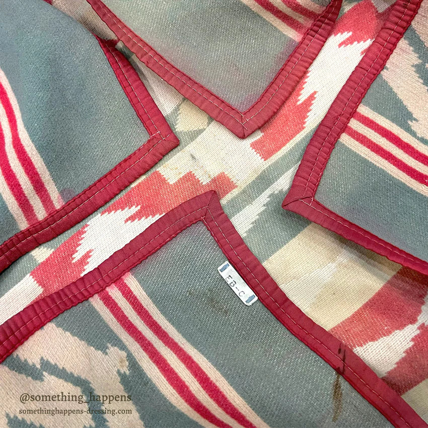 c.1930's SWASTIKA CAMP BLANKET... 180cm×150m