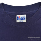 1980s Hanes LL Bean Cursive Logo T-Shirt Faded Navy ... L