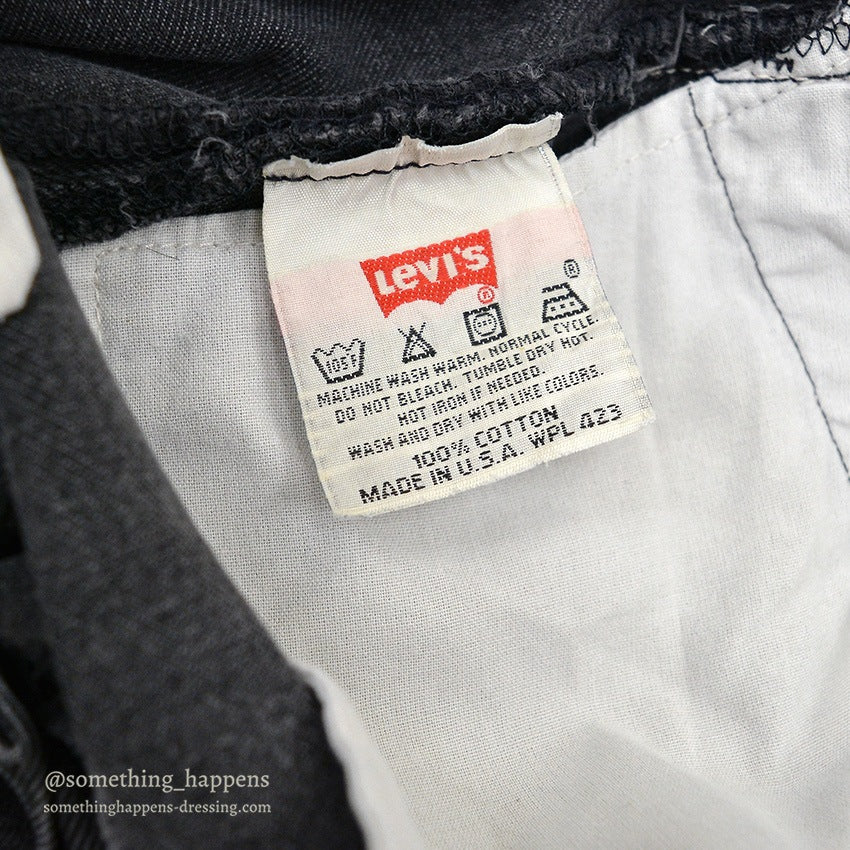 Levi's 501 BLACK DENIM PANTS FADED... W36/L30