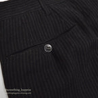 1950's BROOKS BROTHERS BLACK/GRAY STRIPE WOOL SLACKS ... W31/L31