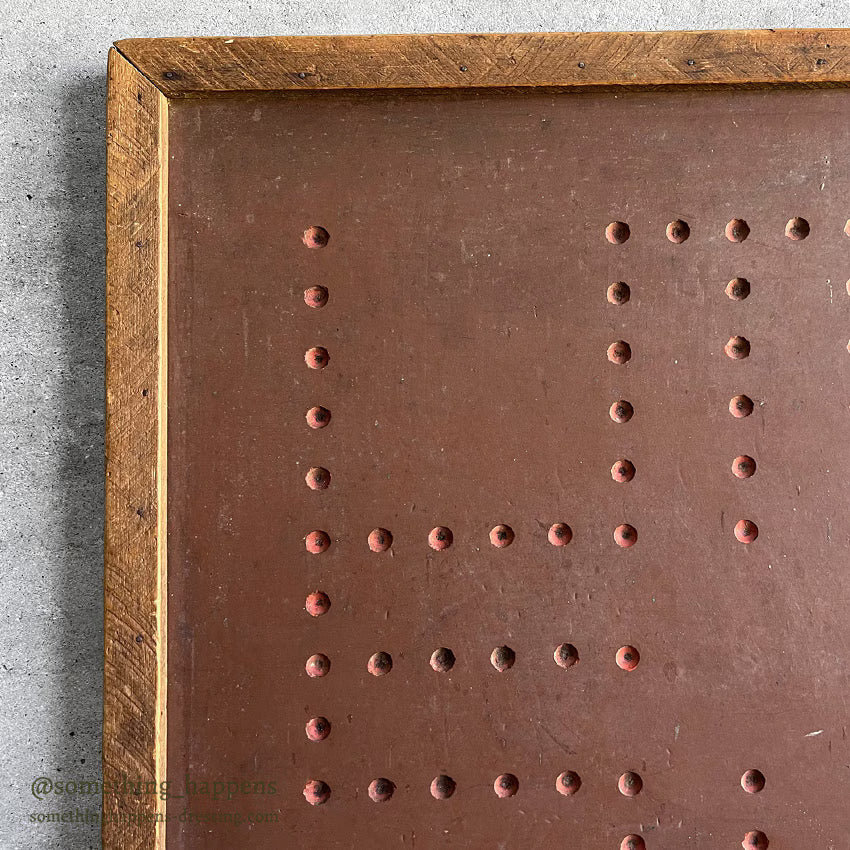 ANTIQUE SWASTIKA PRIMITIVE FOLK ART WOOD BOARD ... 52cm/52cm