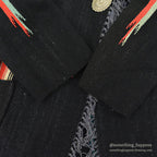 ~1940's CHIMAYO BLANKET JACKET BLACK...