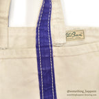 1970's LLBEAN BOAT AND TOTE PURPLE / ERROR TAG... LARGE