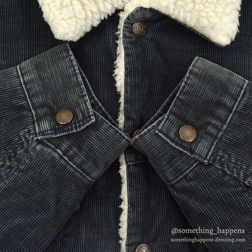 1970's LEVI'S 70605-1517 BIG-E CORDUROY BOA JACKET ... 44