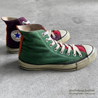 1980's CONVERSE ALL STAR MULTI CRAZY PATTERN HI... 7 1/2