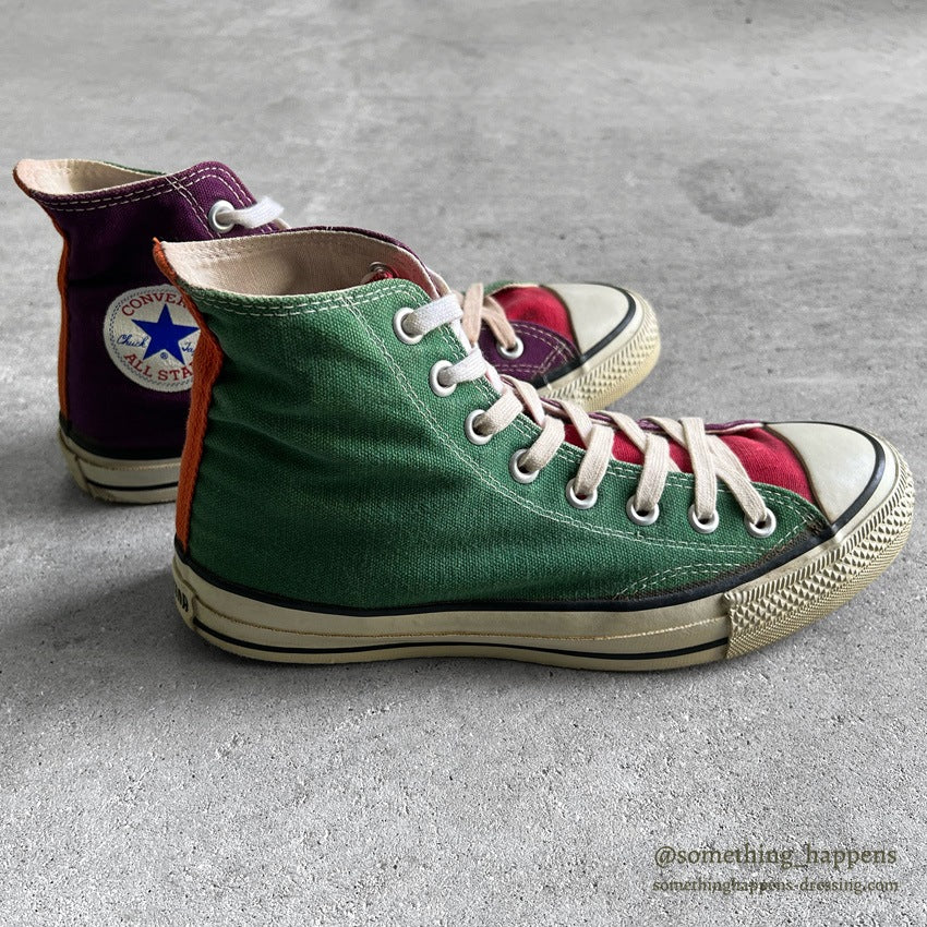 1980's CONVERSE ALL STAR MULTI CRAZY PATTERN HI... 7 1/2