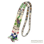 NATIVE AMERICAN SEED BEADS NECKLACE WHIRLING LOGS...