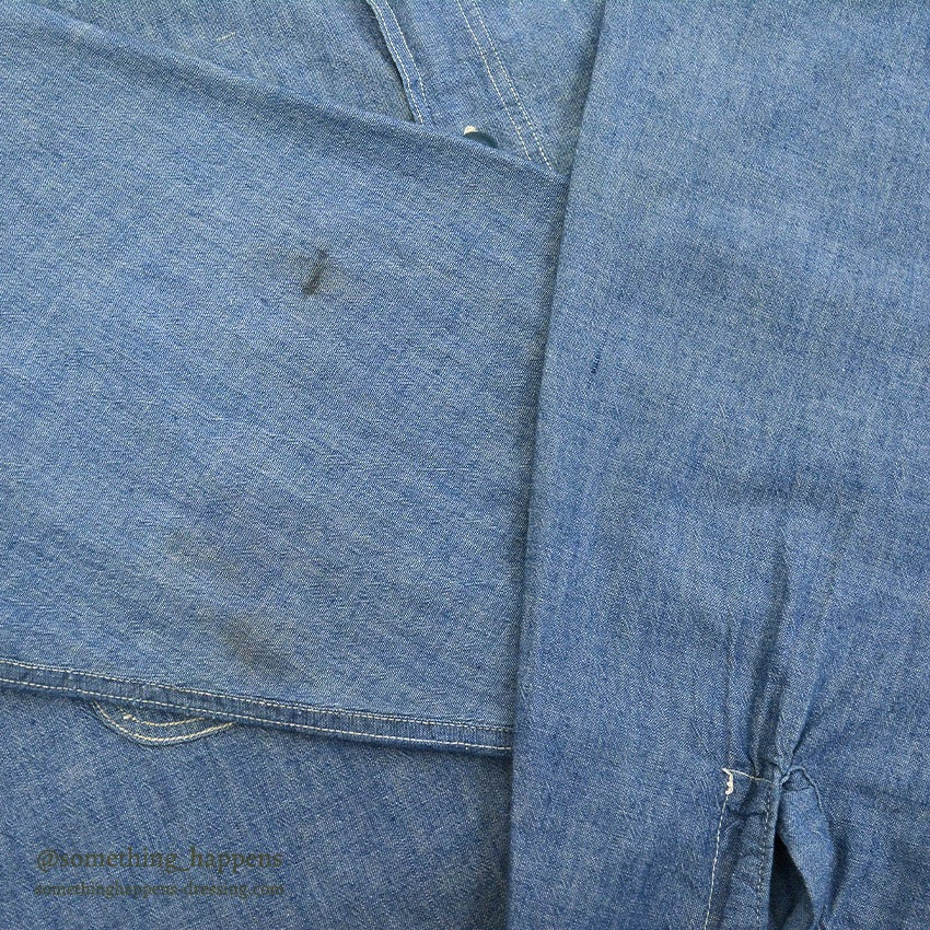 1940's~ U.S.NAVY CHAMBRAY SHIRT STENCIL ...