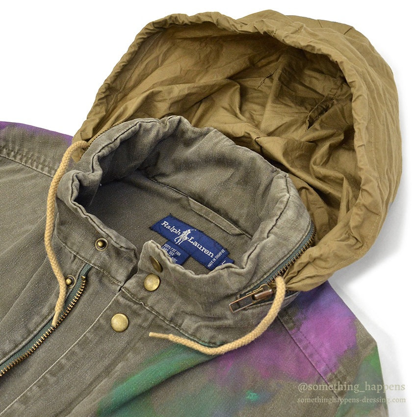 1980's POLO RALPH LAUREN PHOTOGRAPHER JACKET HAND PAINTED ... L