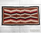 c.1940's NAVAJO RUG ZIGZAG PATTERN RARE... 149cm/75cm