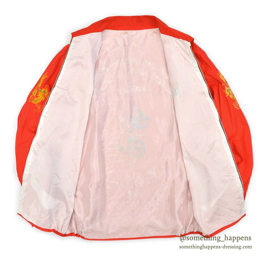 1960s DEADSTOCK VIETNAM SOUVENIR JACKET (Vietnamese souvenir jacket) 1968 Red...