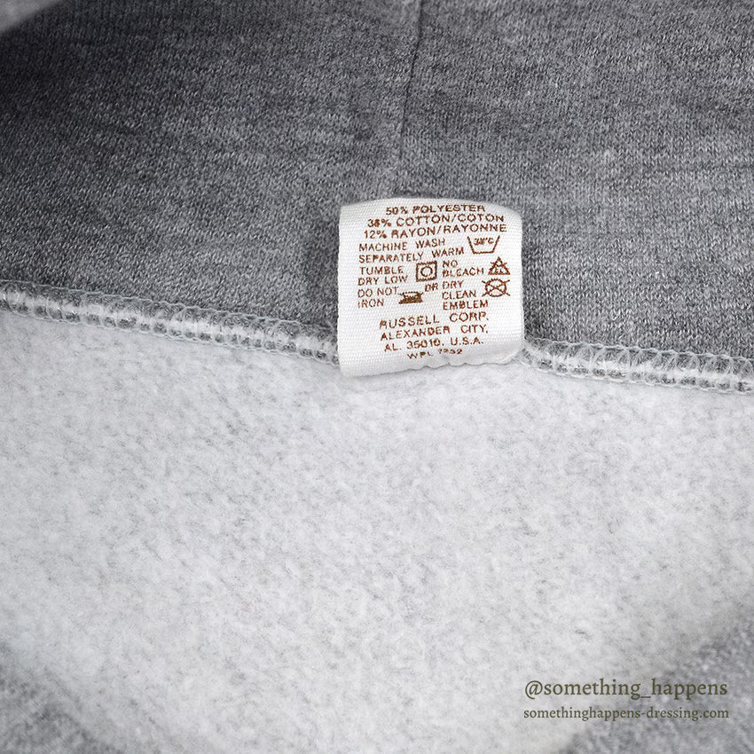 1970's~ RUSSELL BLANK SWEAT PARKA...XL