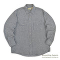 1990's LLBEAN SHEPHERD CHECK FLANNEL SHIRT...L