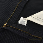 1980's Lee 200 STRIPE BLACK COTTON PANTS... W33/L27