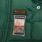 1970's MIGHTY-MAC NORSAC PRIME GOOSE DOWN VEST / GREEN ... M