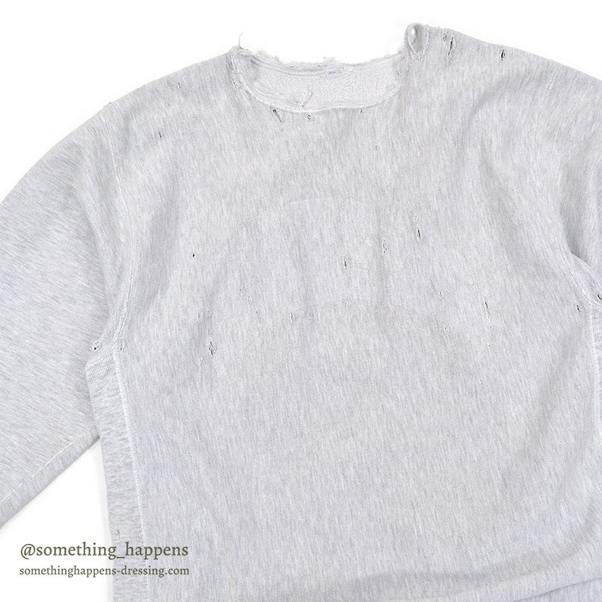 1980's~ CHAMPION REVERSE WEAVE SWEAT SHIRT / DISTRESSED ... XL