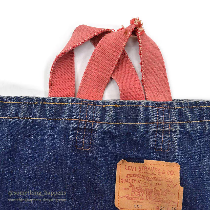 1960's~ LEVI'S BIGE DENIM TOTE BAG...