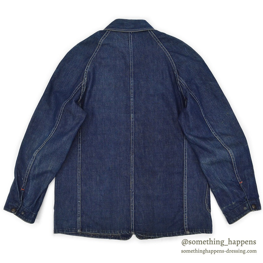1940's PAYDAY WW2 DENIM COVERALL / DARK...