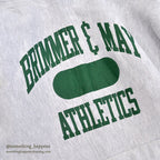 1990's CHAMPION REVERSE WEAVE SWEAT PARKA / TWO SIDED PRINT... L