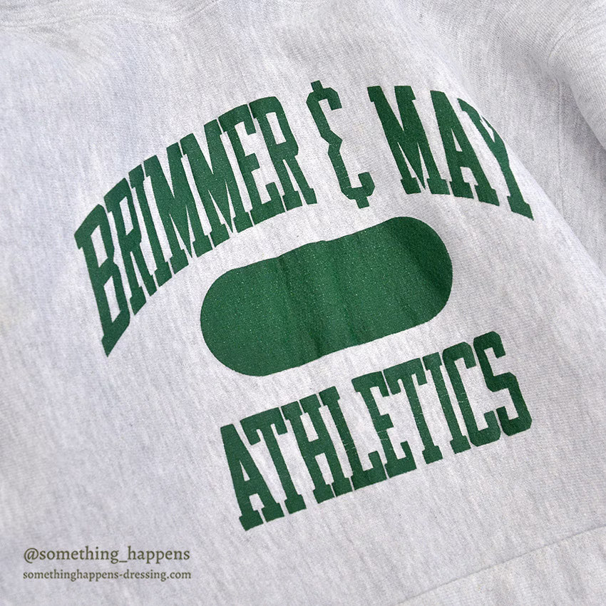 1990's CHAMPION REVERSE WEAVE SWEAT PARKA / TWO SIDED PRINT... L