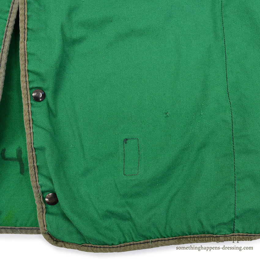 1980's USNAVY LIFE PRESERVER VEST MARK1 T GREEN / STENCIL ... L