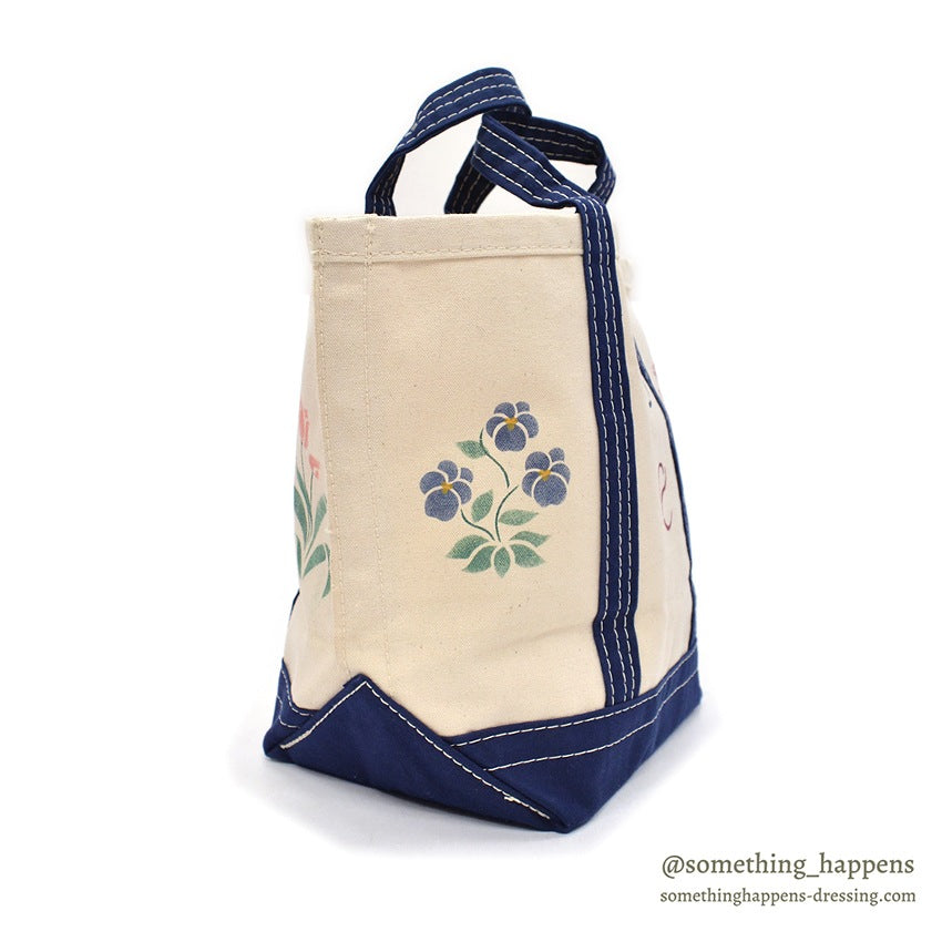 1990's DEADSTOCK JOSEPHSON BAG & CANVAS TOTE / FLOWER PAINTING...