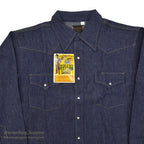 1970's~ DEADSTOCK SEARS ROEBUCKS WESTERN DENIM SHIRT ... X-LARGE