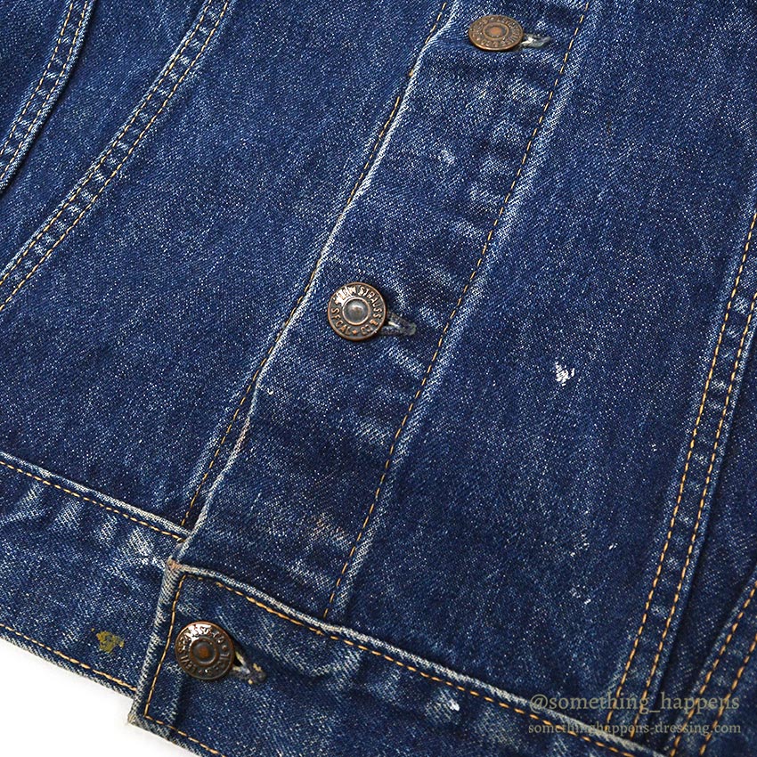 1960s LEVI'S 70505-0217 BIG-E DENIM JACKET / Transition Period ... 50